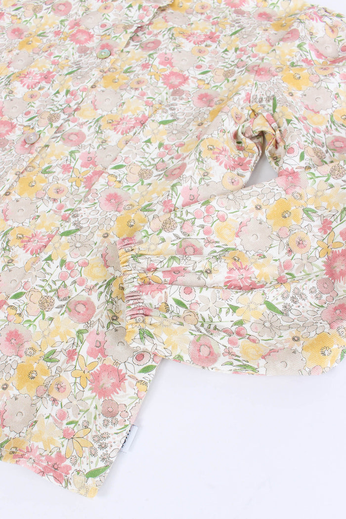 Camicia Fantasia Fiori Cipria-4