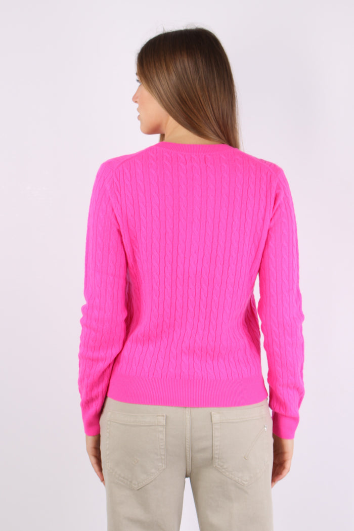 Girocollo Trecce Fuxia-4