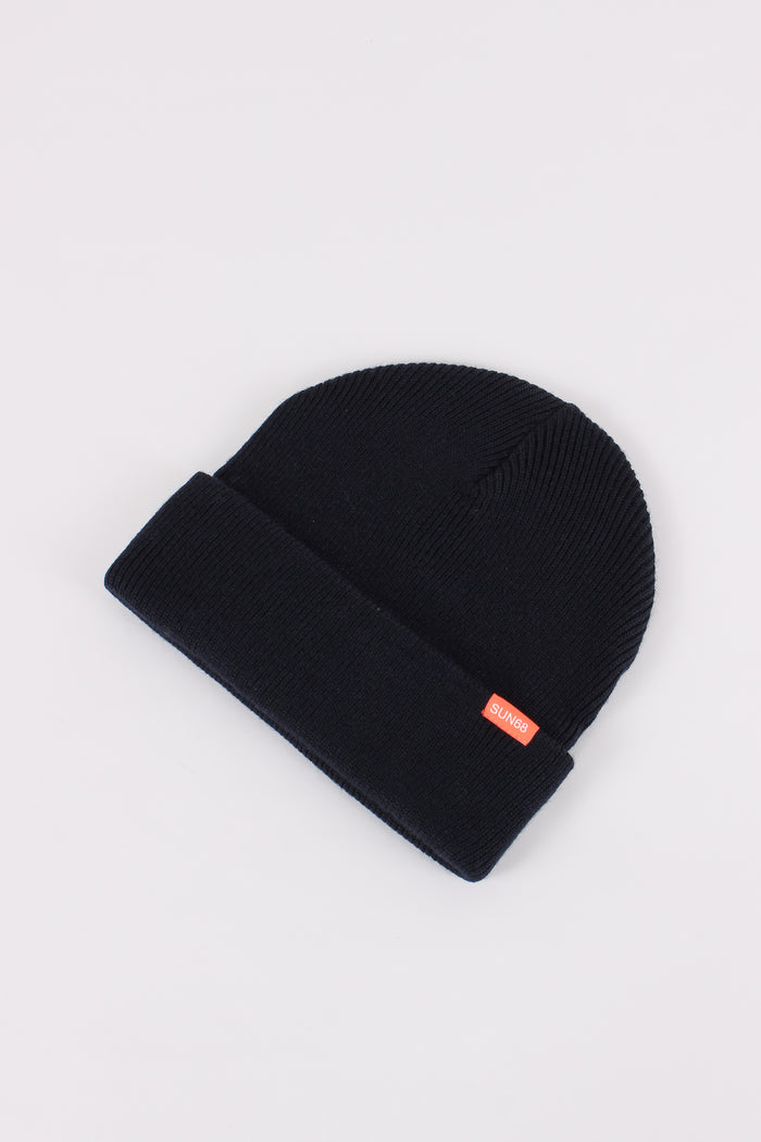 Cuffia Logo Navy Blue-2