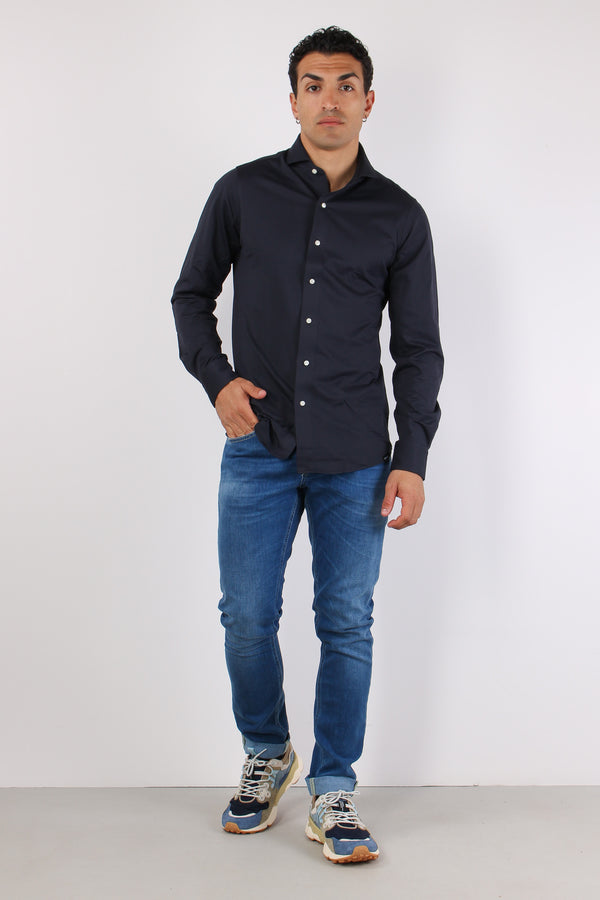 Camicia Technical Piquet Navy