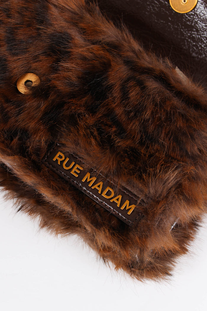 Tracolla Ecopelliccia Orsetto Fur Leopard-7