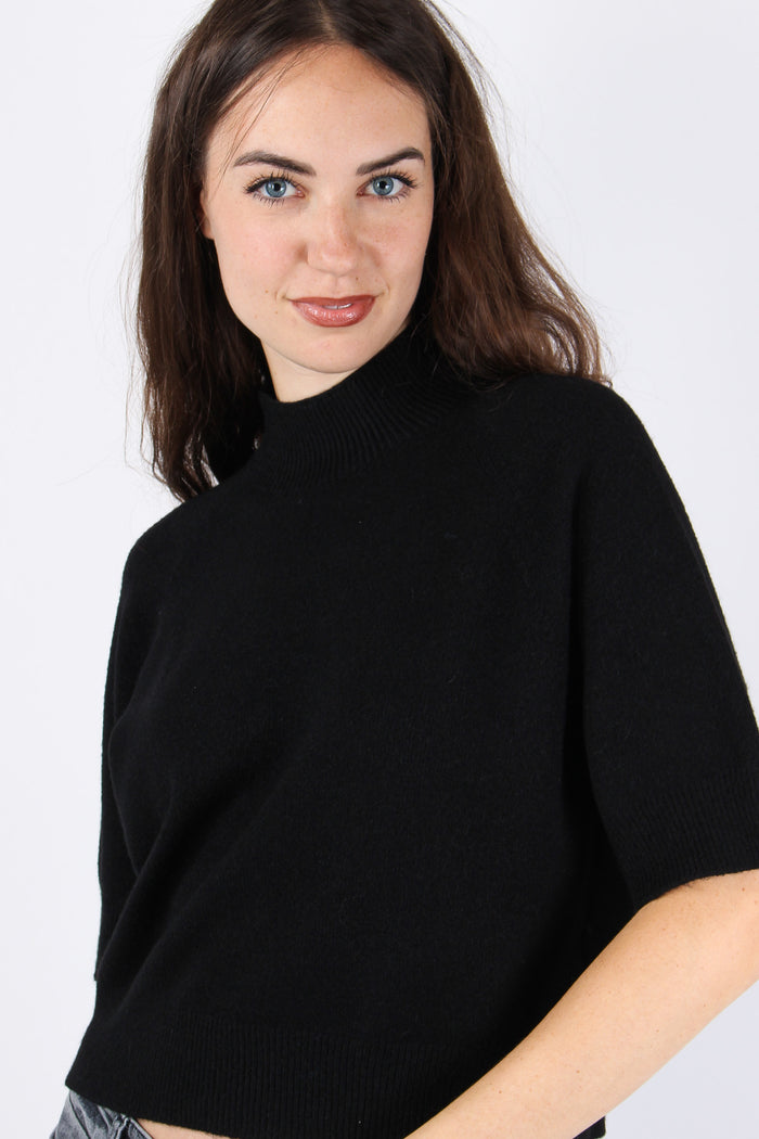 Maglia M/m Viscosa Nero-8