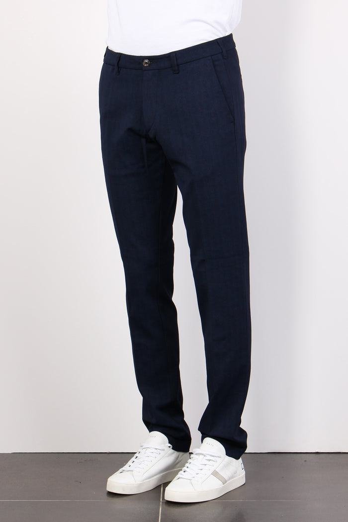 Pantalone Chino Punto Milano Blu Navy-6