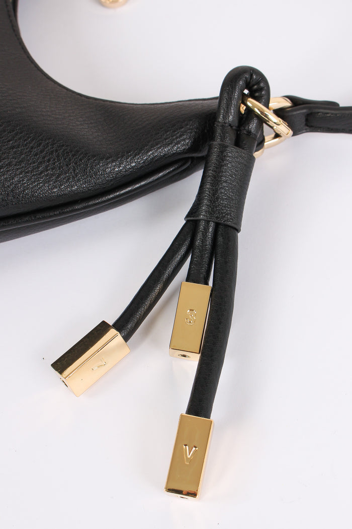 Amber Mezzaluna Small Ciondolo Oro Nero-7