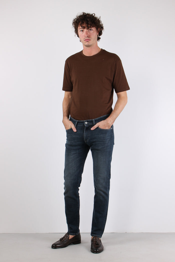 Denim Slim Slavato Denim Black-6