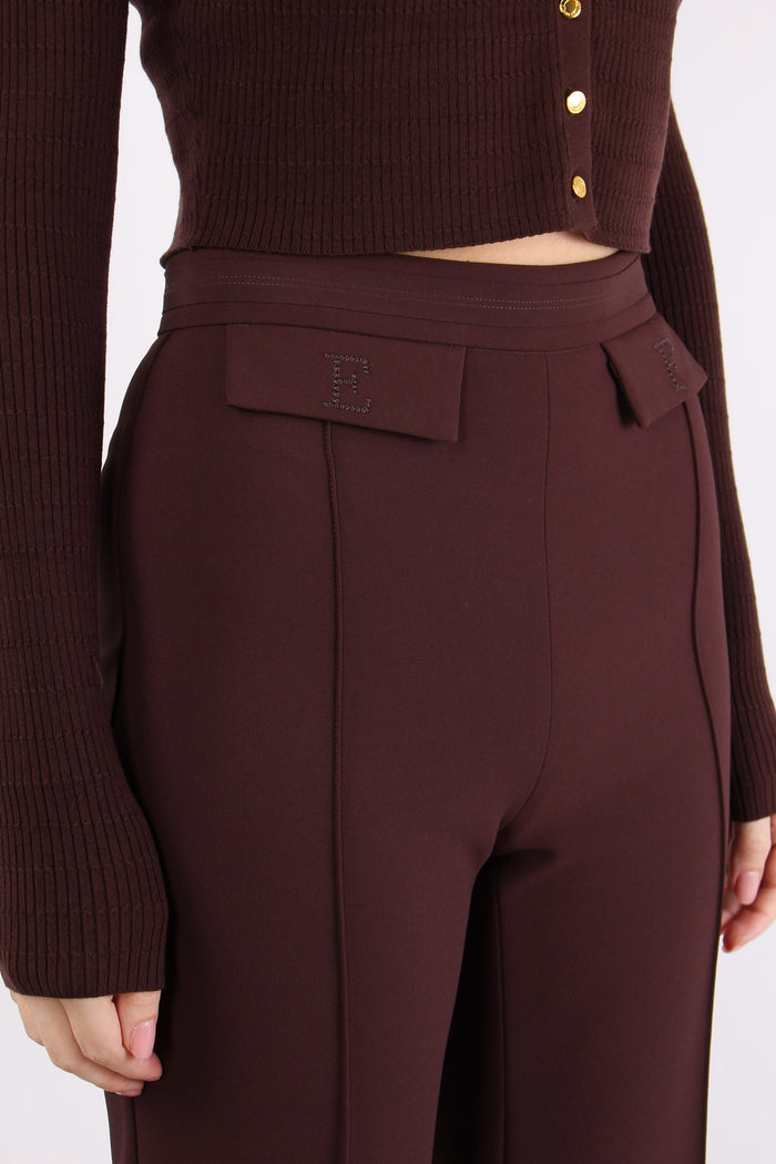Pantalone Palazzo Essensial Cacao-8