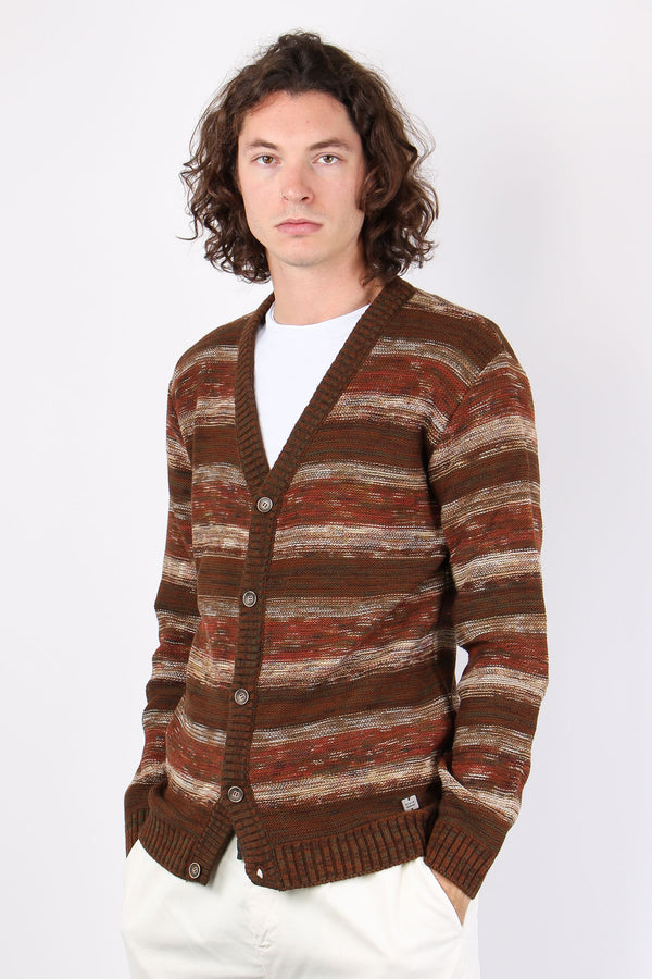 Cardigan Melange Riga Tabacco-2