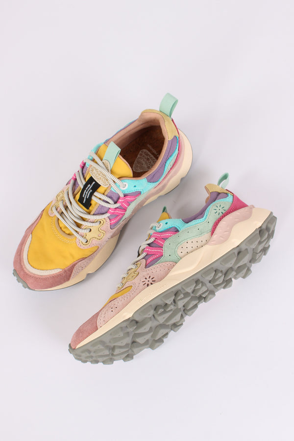 Sneakers Yamano Suede Nylon Pink-2
