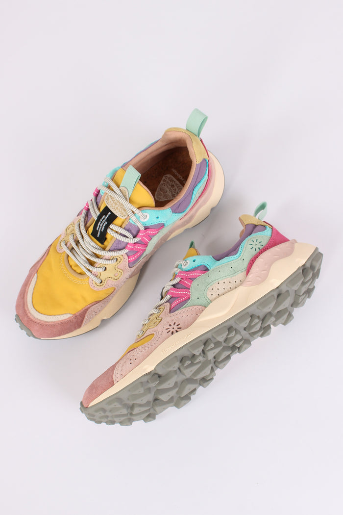 Sneakers Yamano Suede Nylon Pink-2