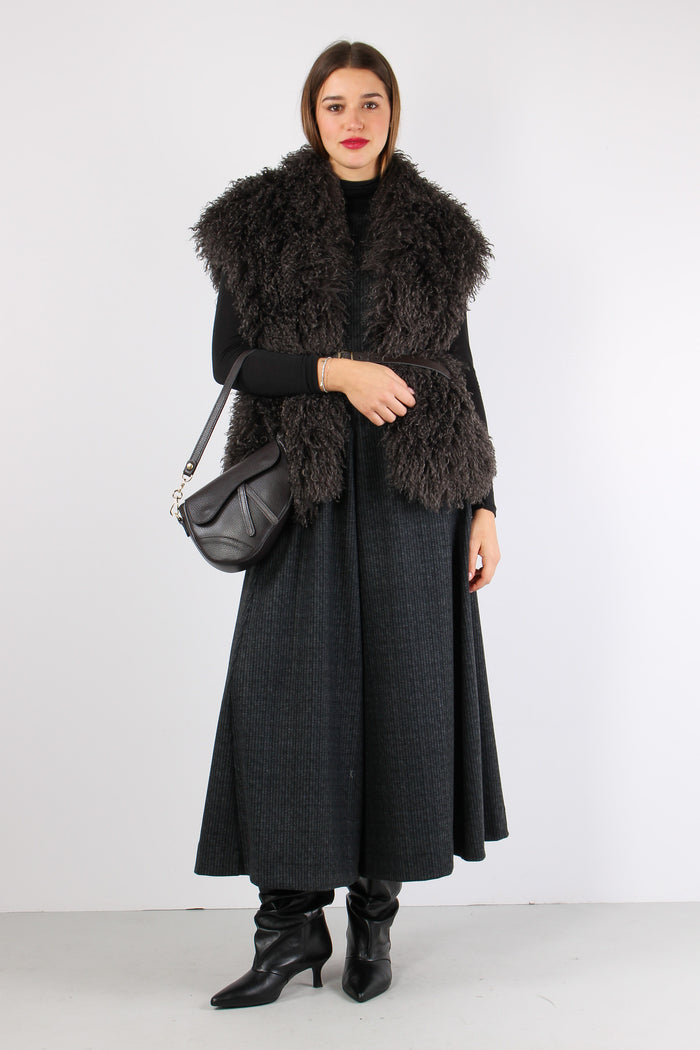 Gilet Mongolia Cintura Grigio-6