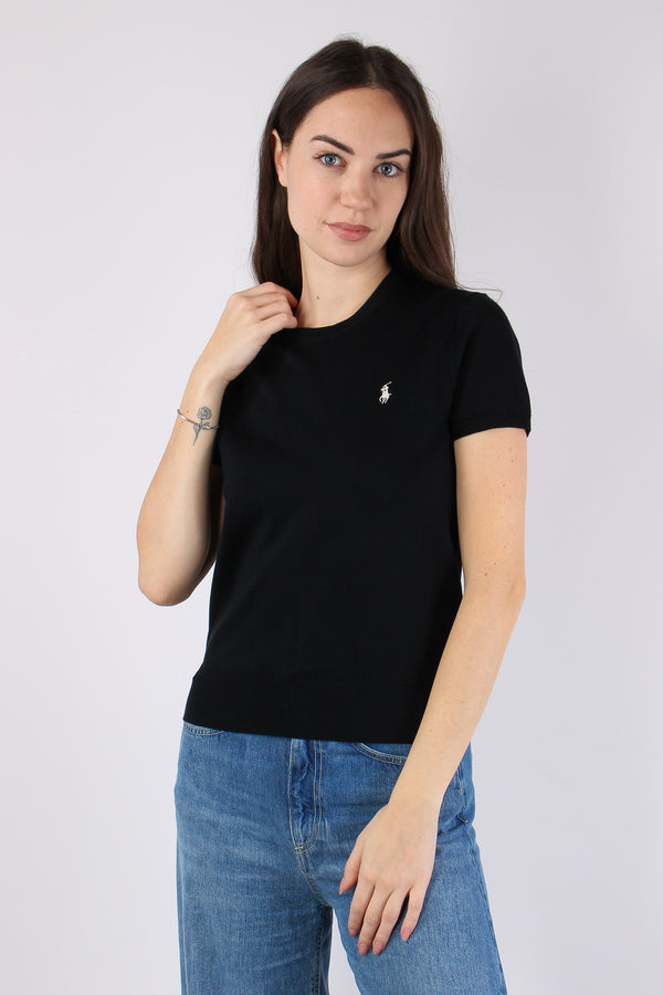 Pullover Manica Corta Polo Black-2