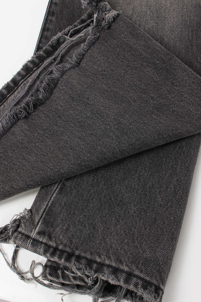 Denim Bootcut Fondo Sfrangiato Denim Black-6