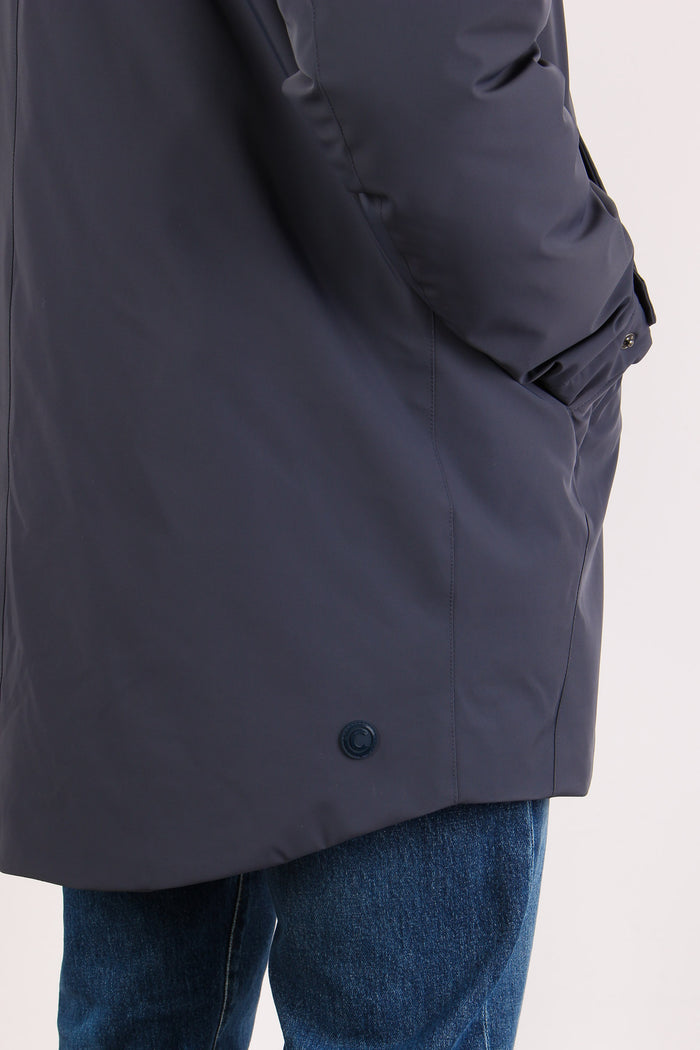 Parka Nylon Liscio Navy-10