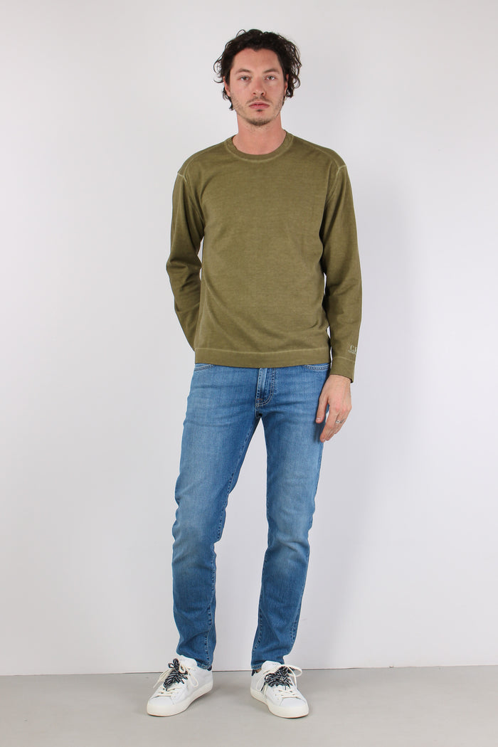 Maglia Doppia Tintura Effetto Lino Died Herb-6