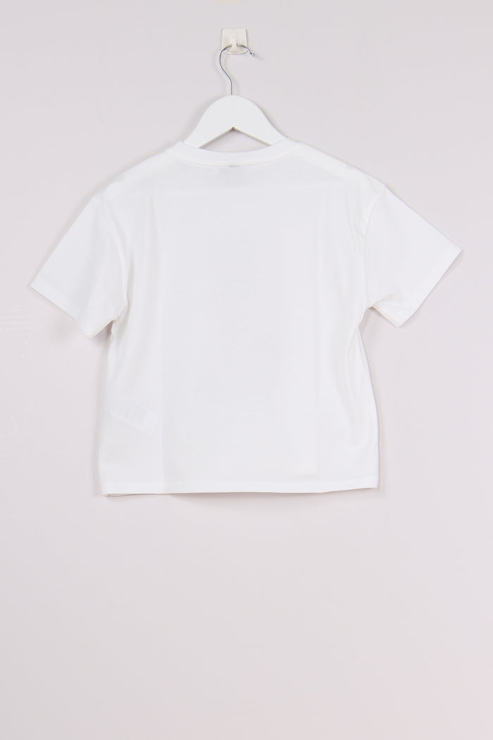 T-shirt Orsetto Strass Off White-3