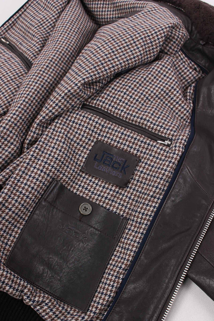 Bomber Pelo Rimovibile Dark Brown-6