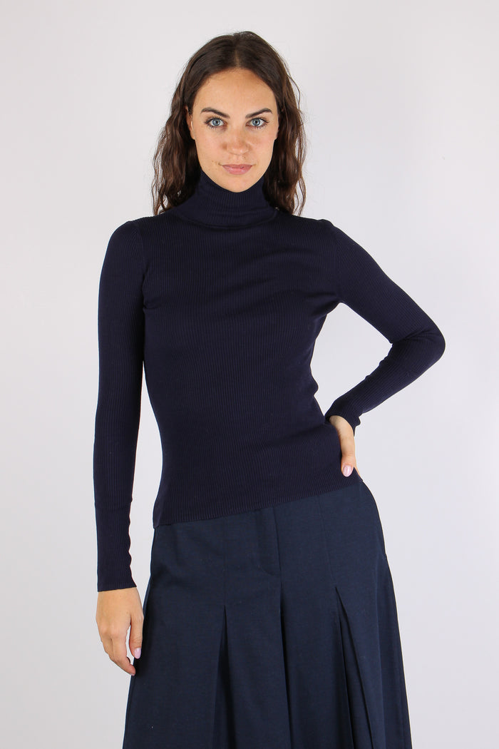 Mlleresia Lupetto Lana Blu Navy-2