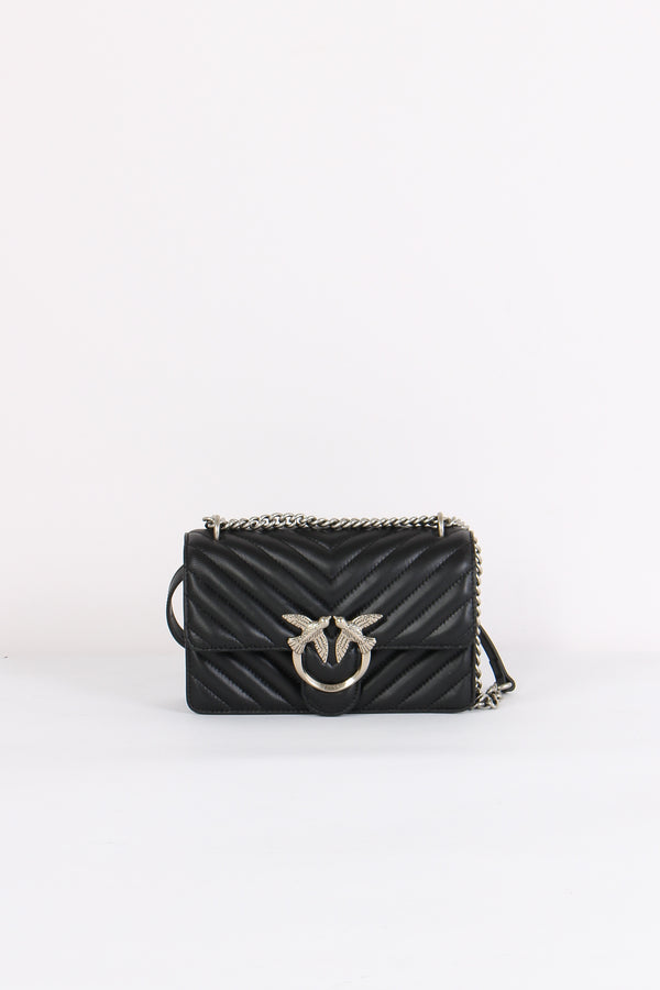 Tracollina Love One Mini Chevr Nero/old Silver