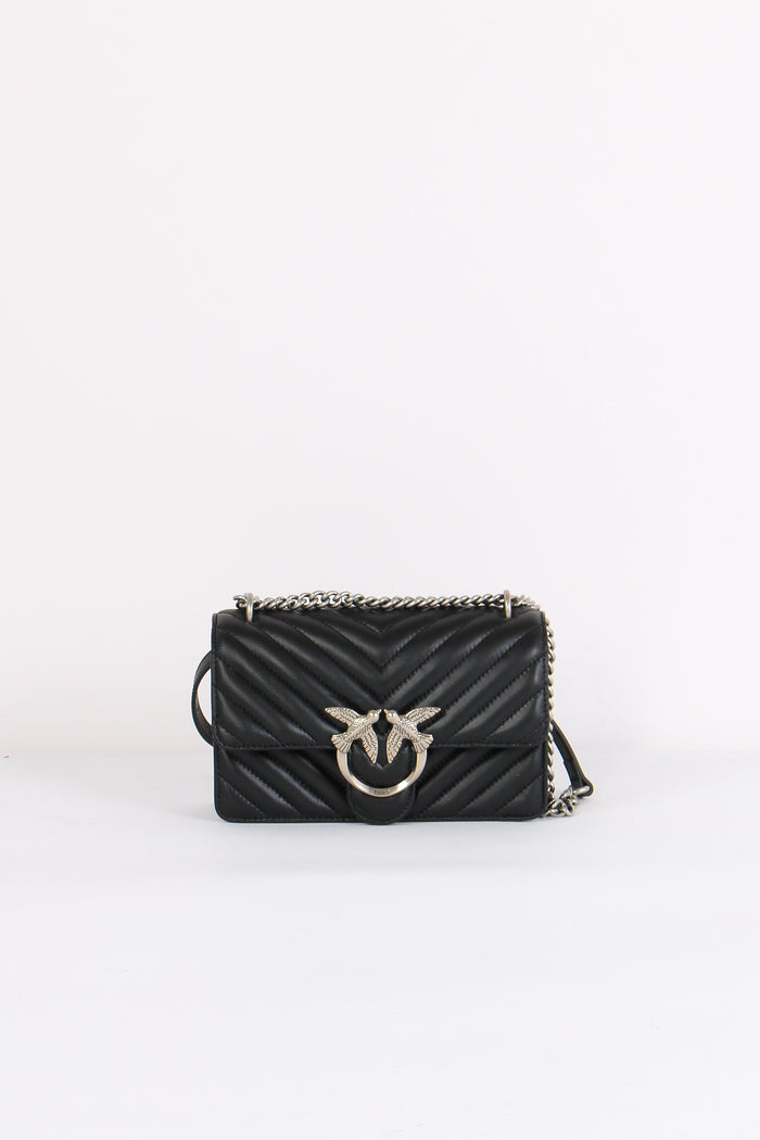 Tracollina Love One Mini Chevr Nero/old Silver