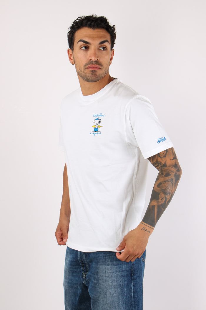 T-shirt Scritta Ricami Snoopy-6