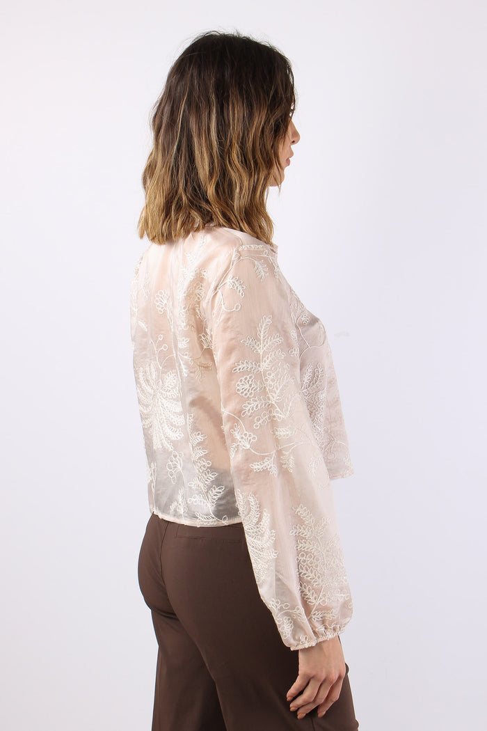 Camicia Mussola Ricami Cipria-6
