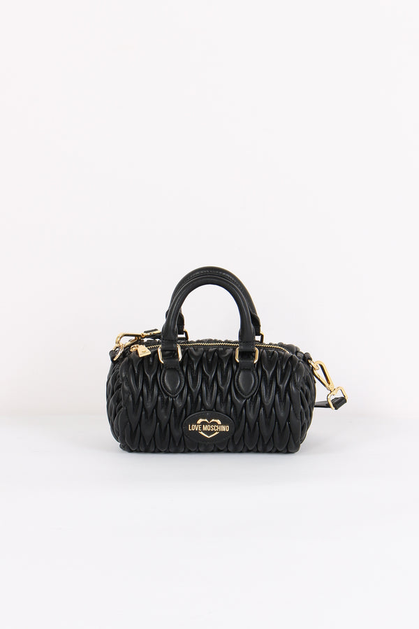 Bauletto Piccolo Goffrato Cuor Nero