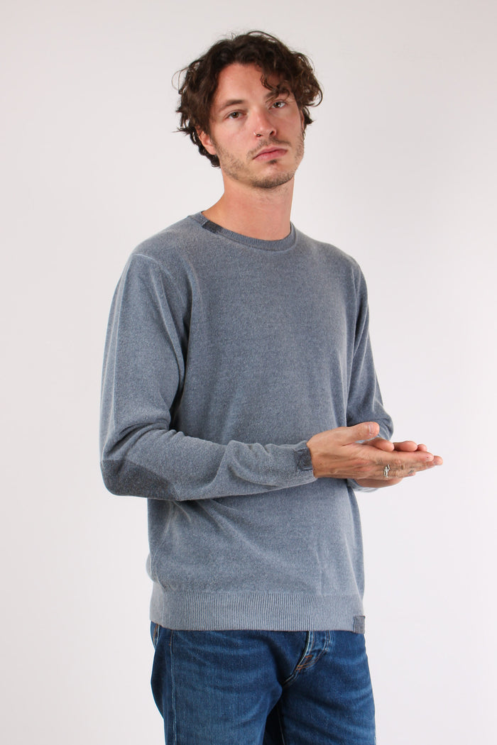 Maglia Girocollo Toppa Fantasi Blu-6