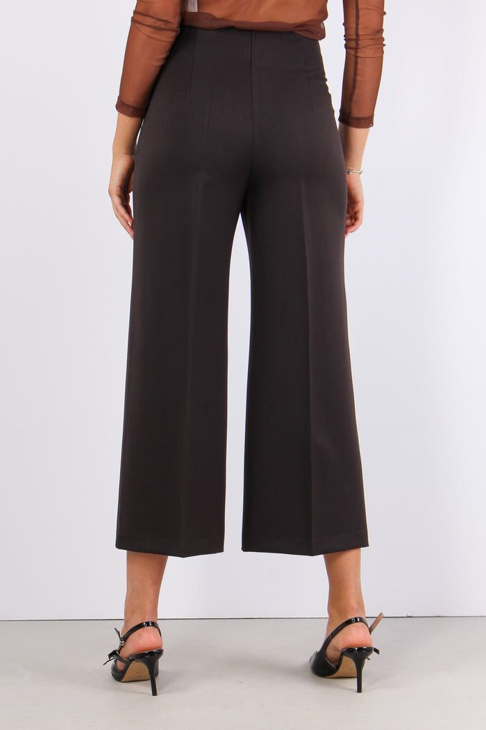 Pantalone Cropped Gabardina Caffe-4