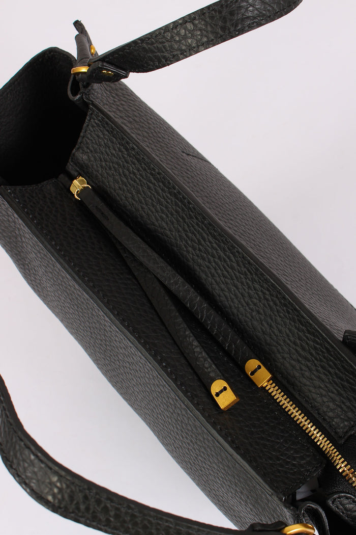 Bloom Shopping Pelle Martellata Nero-4