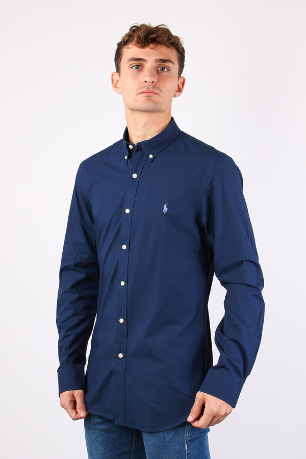 Camicia Classica Popeline Newport Navy-2