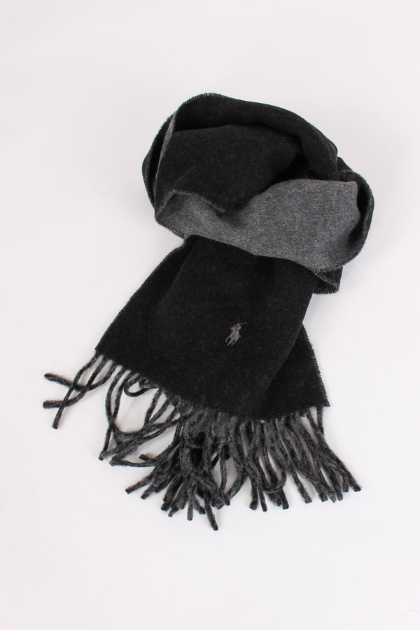 Sciarpa Bicolor Lana Black/grey-2