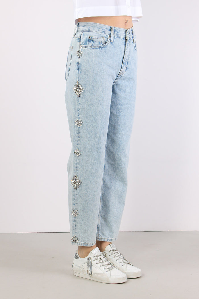 Jeans Castoni Laterali Denim Blu-11