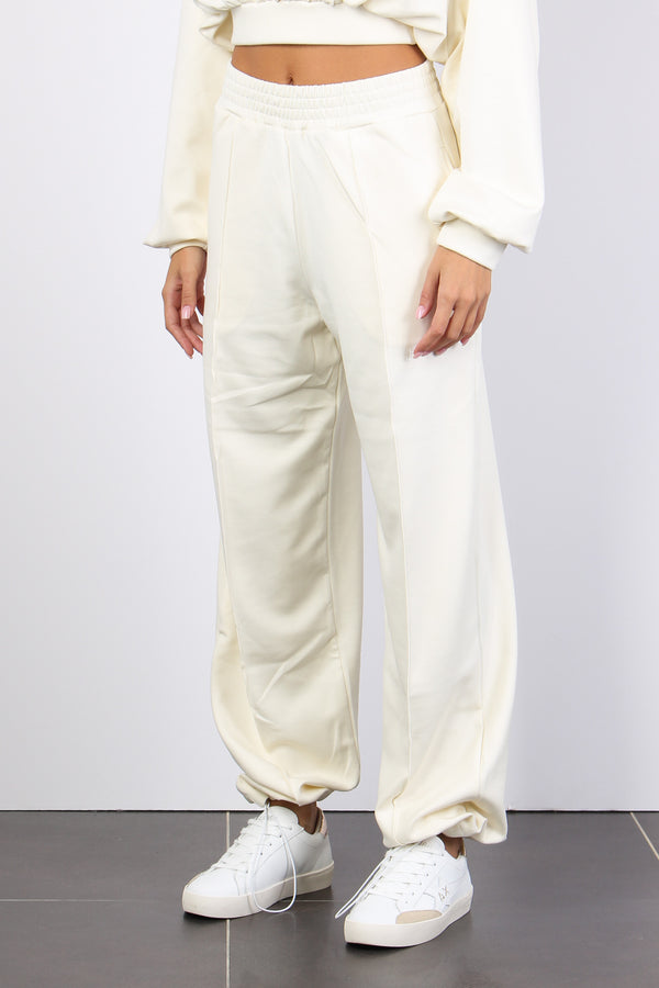 Pantalone Modal Coulisse Fondo Off White-2