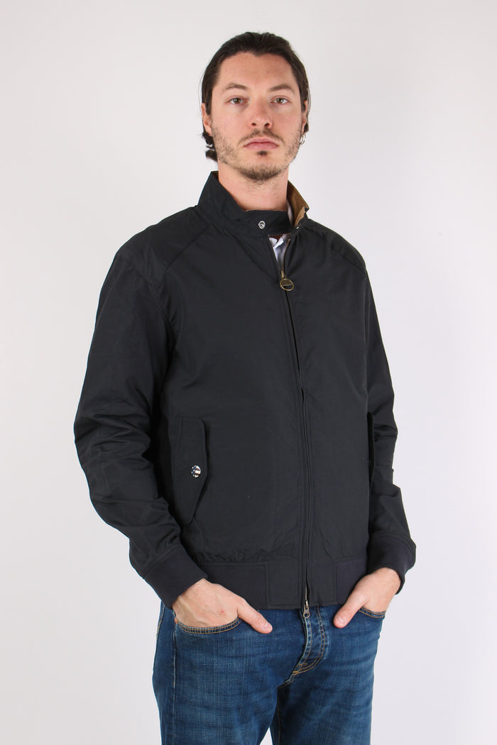 Field Jacket Colletto Velluto Navy-7