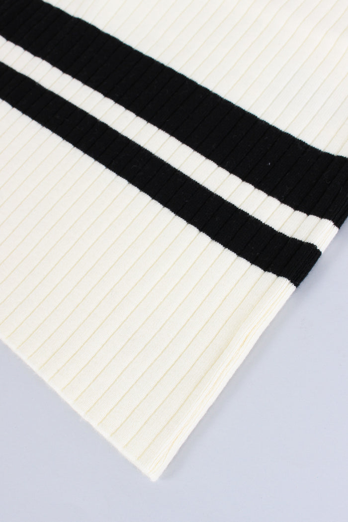 Gonna Costina Fondo Banda Off White-10