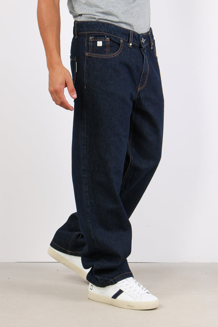 Jeans 5 Tasche Dritto Dark Blue-3