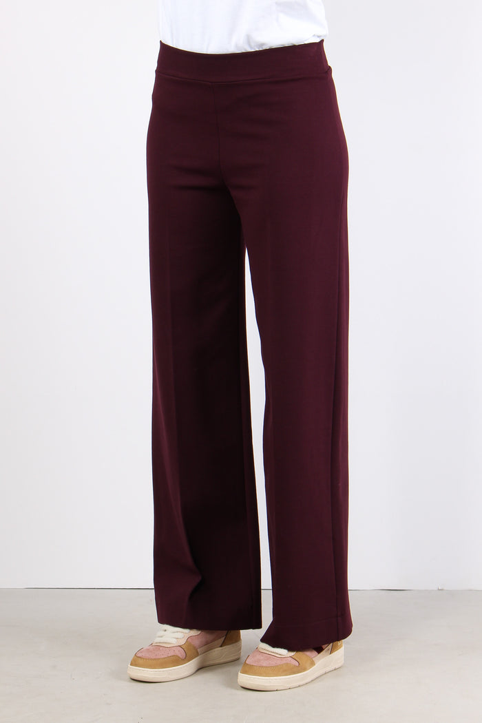 Pantalone Cropped Punto Milano Amarone-6