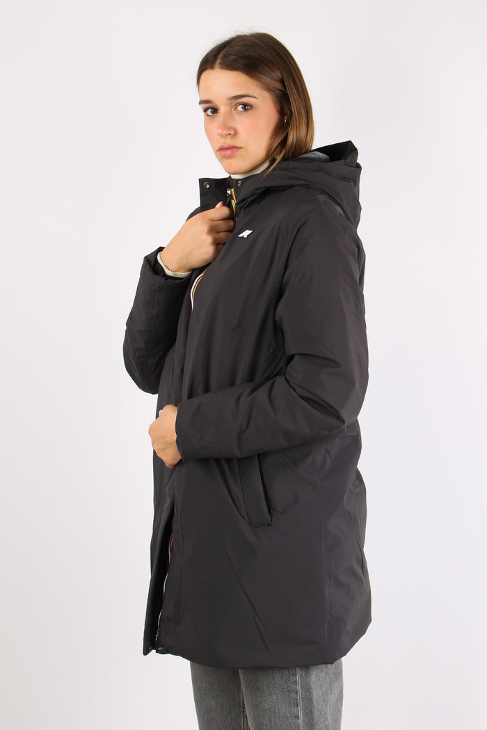 Giubbotto Lungo Marmotta Black Blue-3