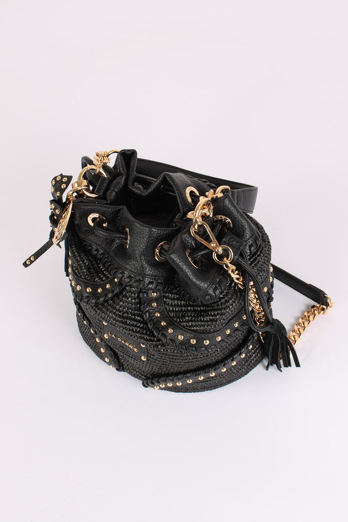 Secchiello Rafia Black-6
