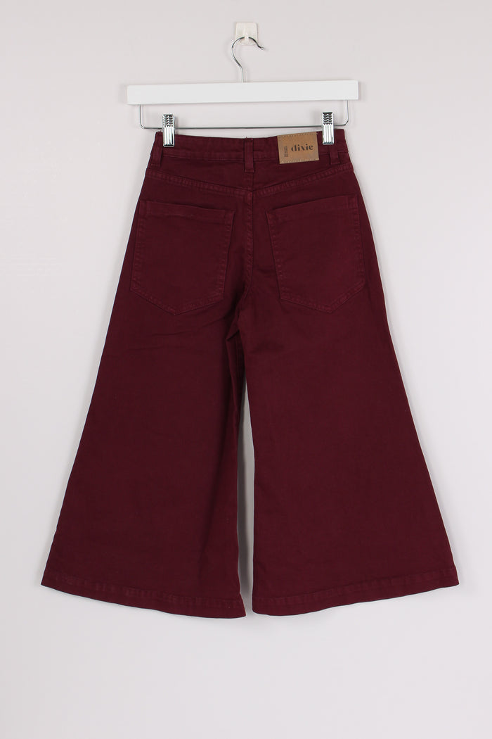Denim Palazzo Wine Berry-2