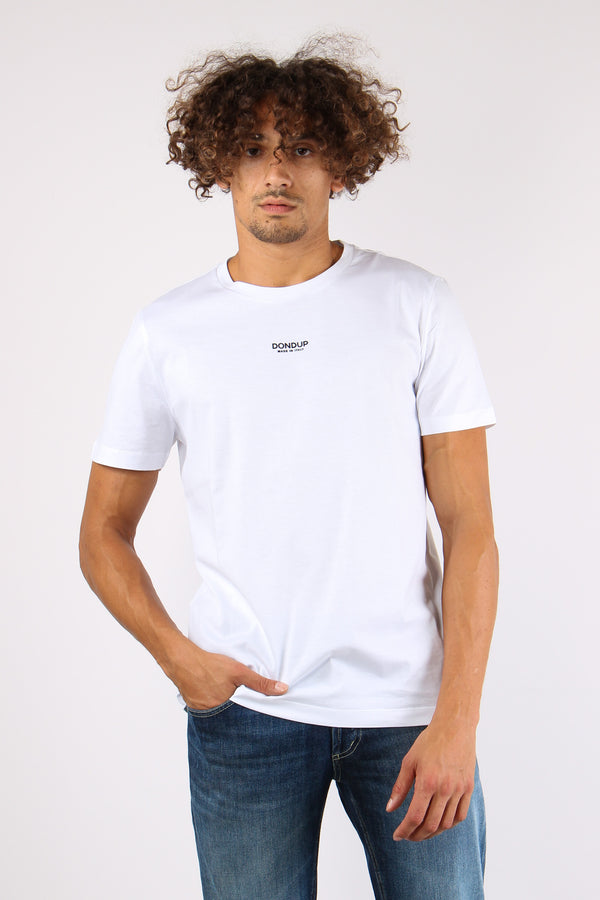 T-shirt Logo Centrale Bianco