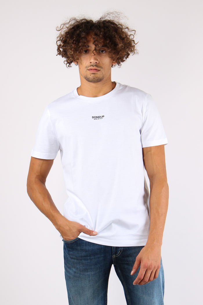 T-shirt Logo Centrale Bianco