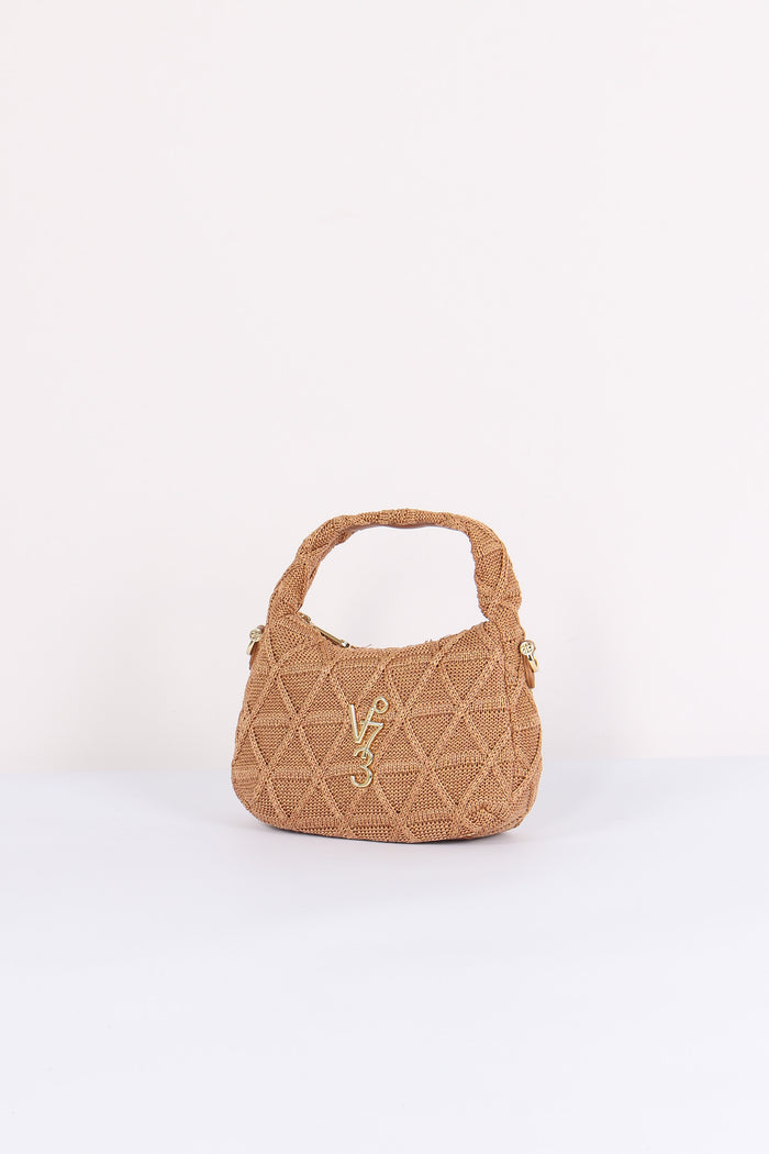 Dalia Mini Hobo Intreccio Croc Cuoio-2