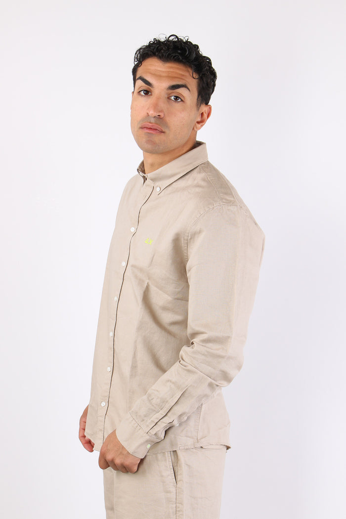 Camicia Basica Lino Stone-6