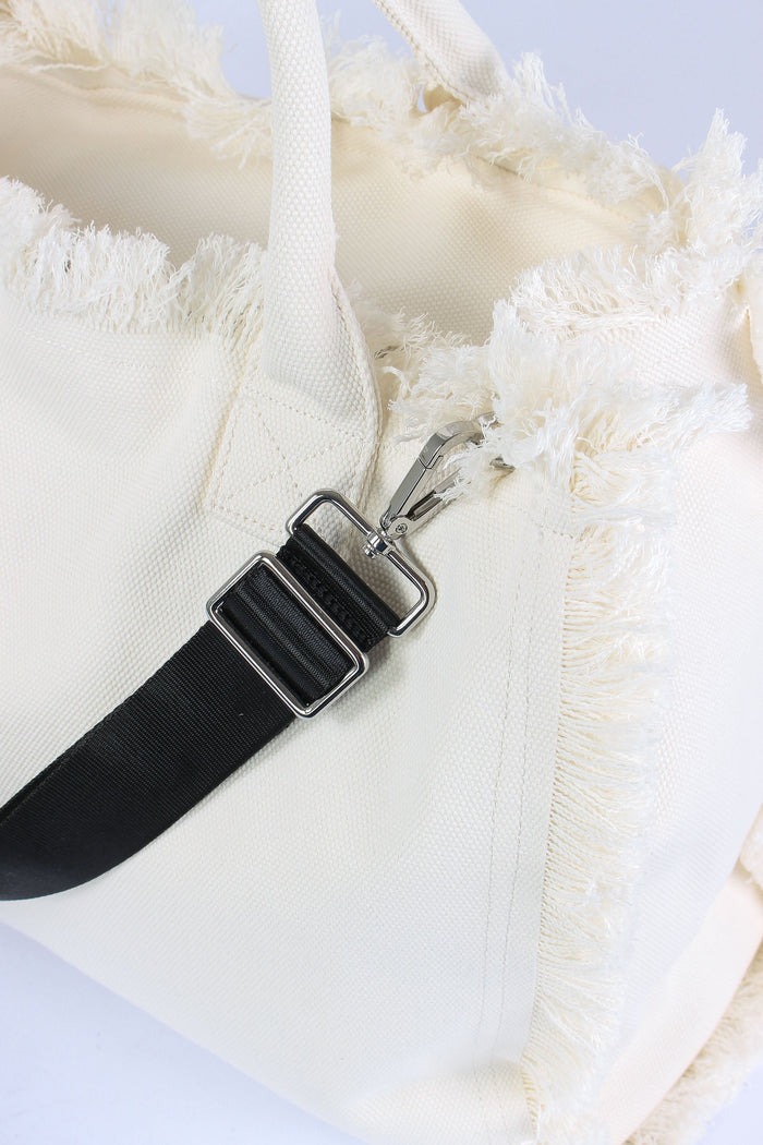 Shopping Grande Frange Bianco-7