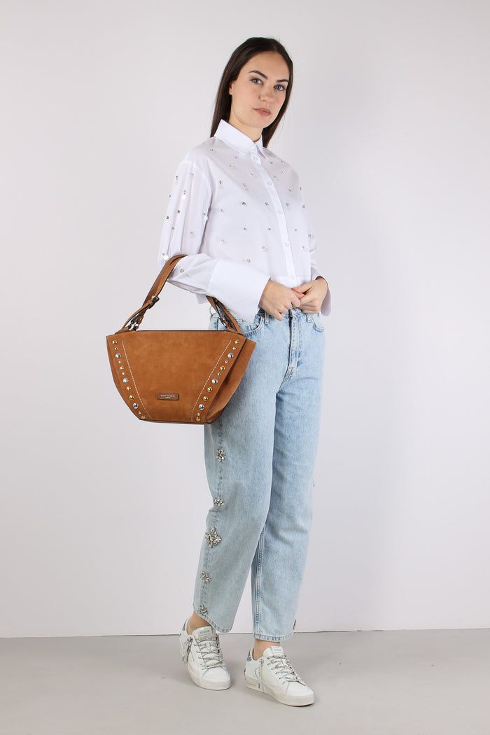 Jeans Castoni Laterali Denim Blu-7