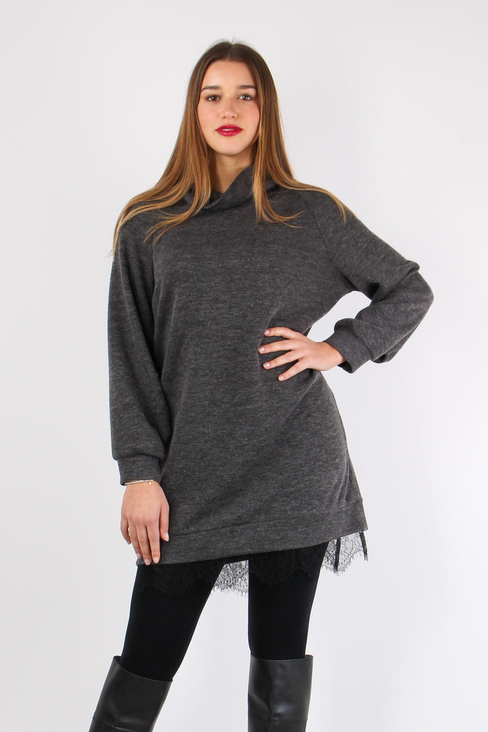 Abito Fondo Pizzo Antracite-2