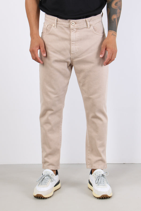 Pantalone 5 Tasche Bull Caffelatte-2