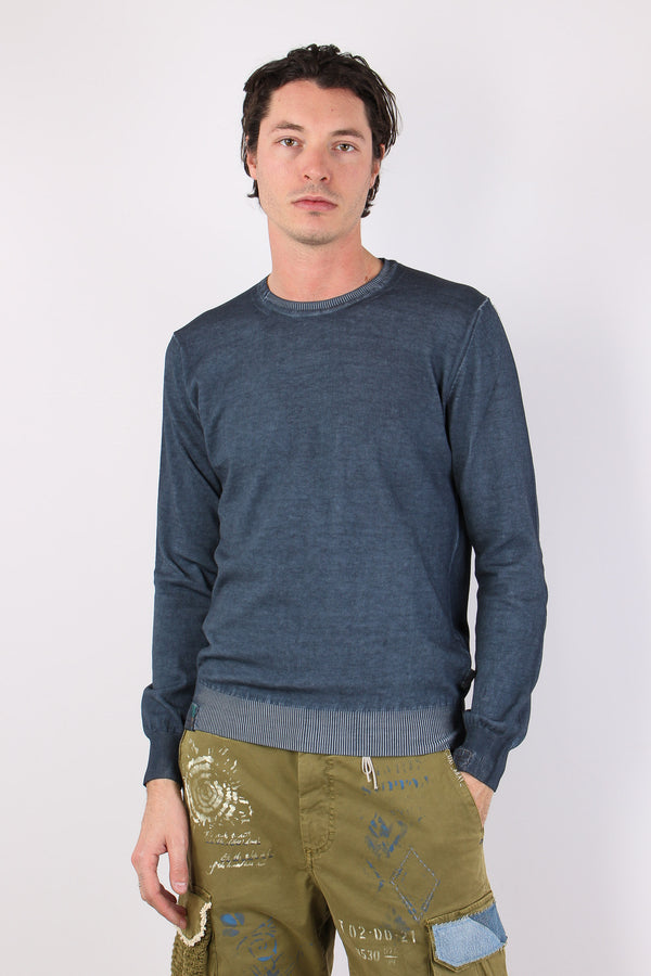 Maglia M/l Patch Toppa Azzurro-2
