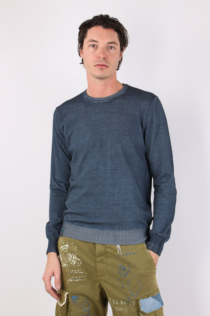 Maglia M/l Patch Toppa Azzurro-2